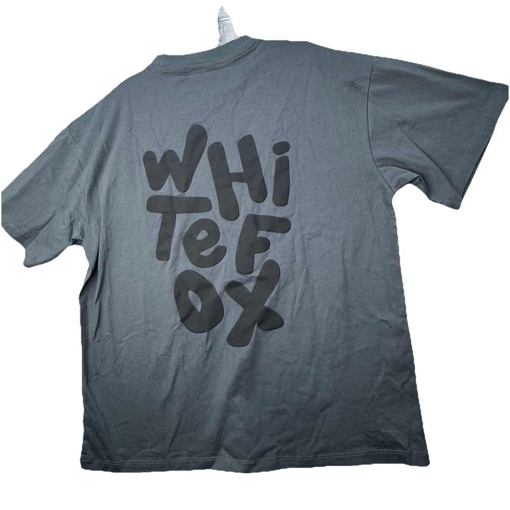 White Fox Oversized‎ Graphic Tee T-Shirt Size XXS / XS Boxey Trendy Boutique